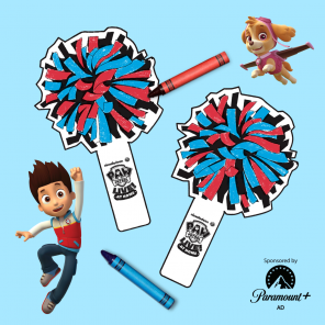 PAW Patrol Live At Home Printable Pom Poms 