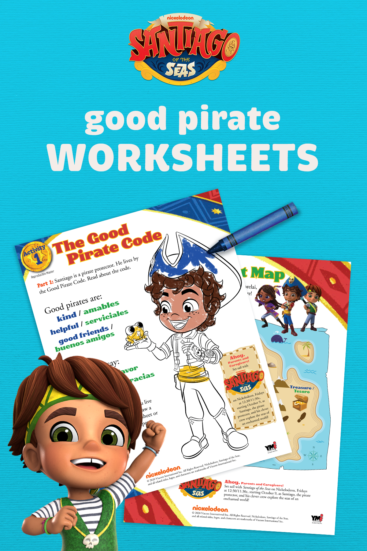 Santiago of the Seas Pirate Code Coloring Pages